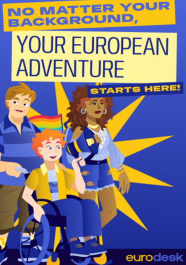 Inclusive brochure for youth borítókép a címmel és három fiatallal
