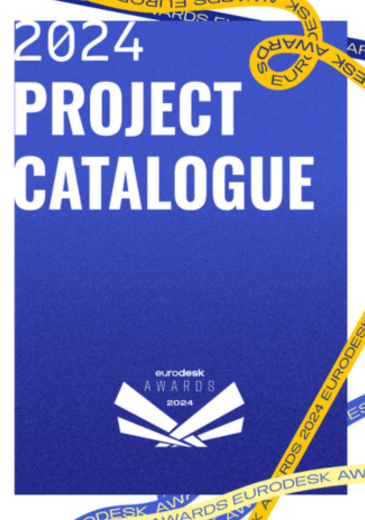 Project Catalogue 2024 borítókép a címmel kék háttér előtt