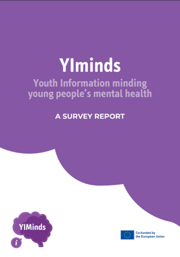 YIminds Mentális egészség és ifjúsági információs szolgáltatások című kiadvány borítóképe